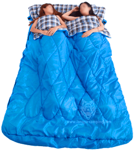 Queen Size 2 Person Flannel Sleeping Bag - Çift Kişilik Uyku Tulumu (700x700), Png Download