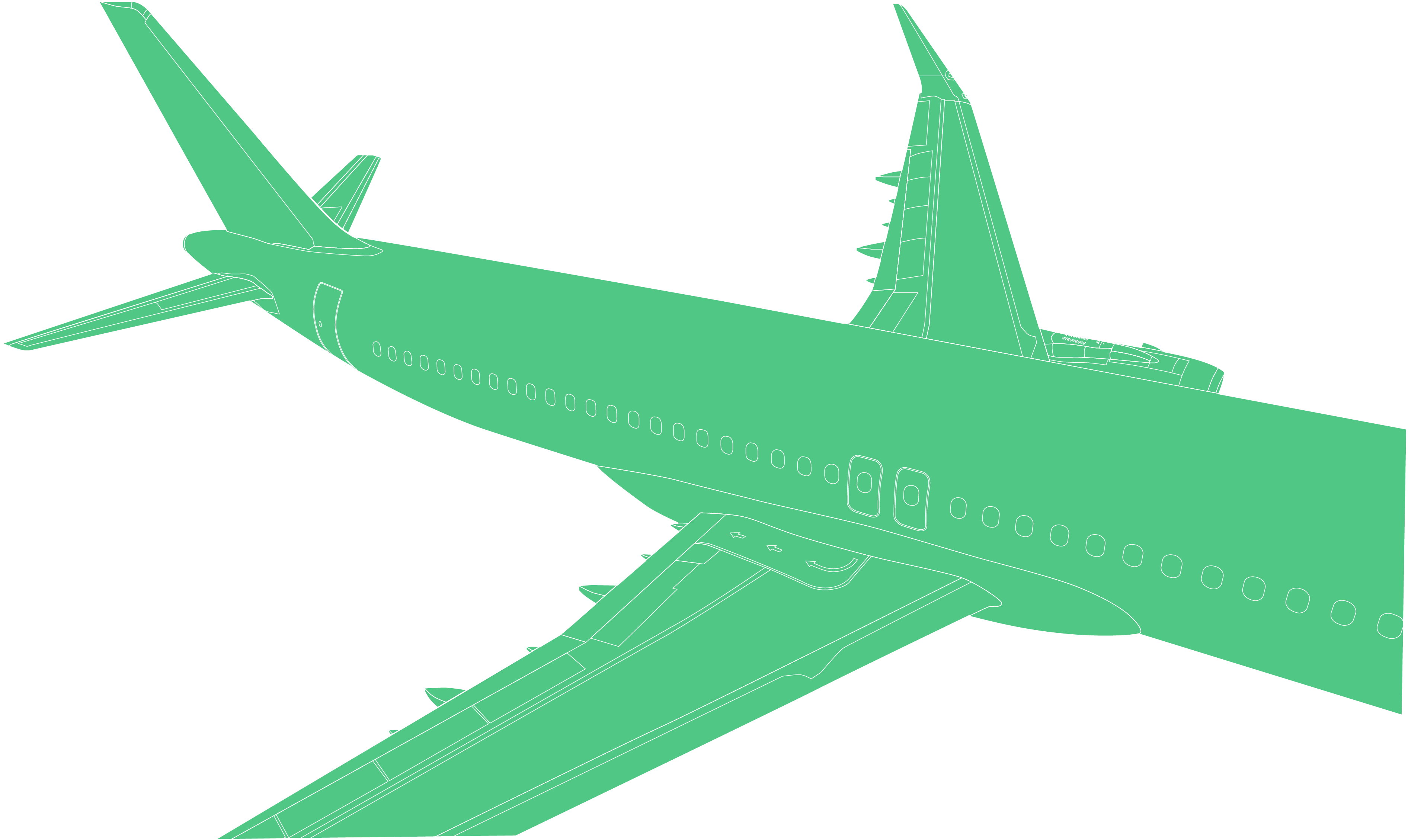 From Grand Vision To Practical Product - Airplane (3798x2283), Png Download