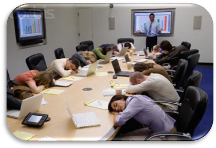 Sleeping In Meeting - Sleeping In Training Class (427x293), Png Download