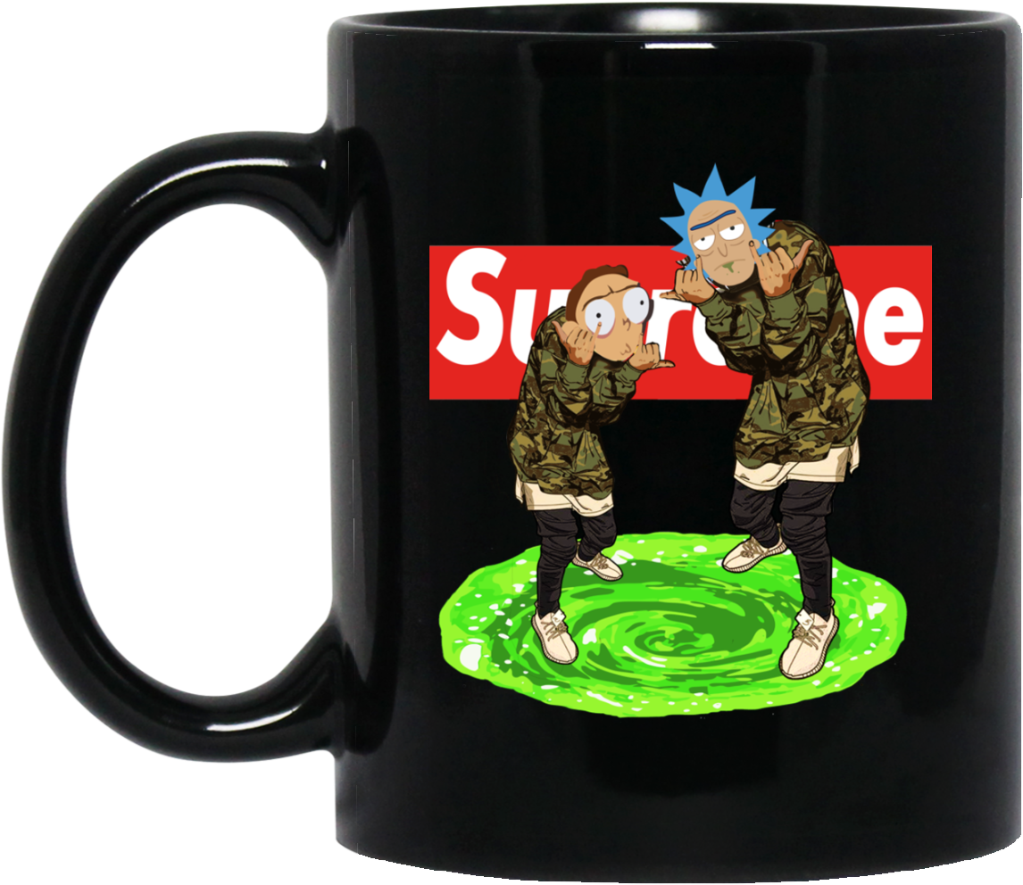 Rick And Morty Supreme Mug - Sometimes I Need To Be Alone And Listen To Pink Floyd (1155x1155), Png Download