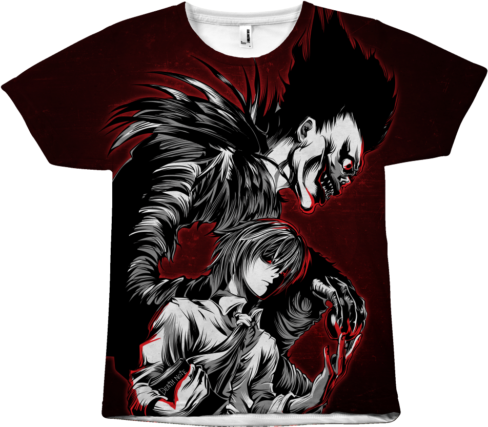 Kira And Ryuk - T-shirt (1024x1024), Png Download