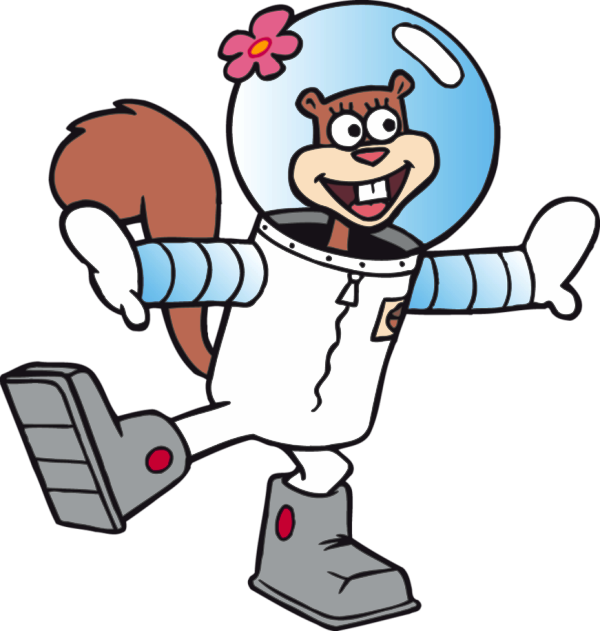 Sandy Cheeks Looking Happy Rvb325 - Bob Esponja Personajes Arenita (600x631), Png Download