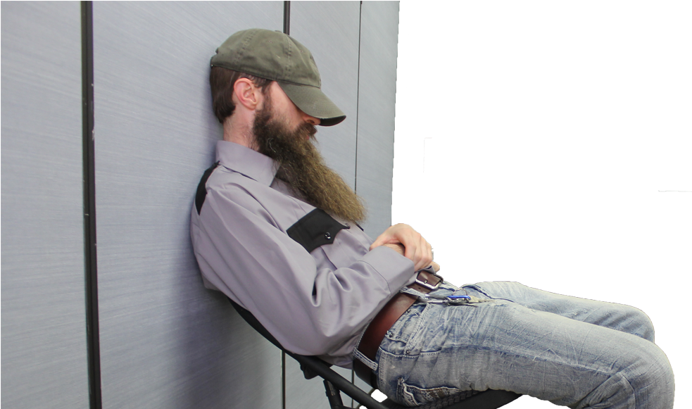 2014 03 17 Security Guard Sleeping 130 Cropped - Security Guard (1408x580), Png Download