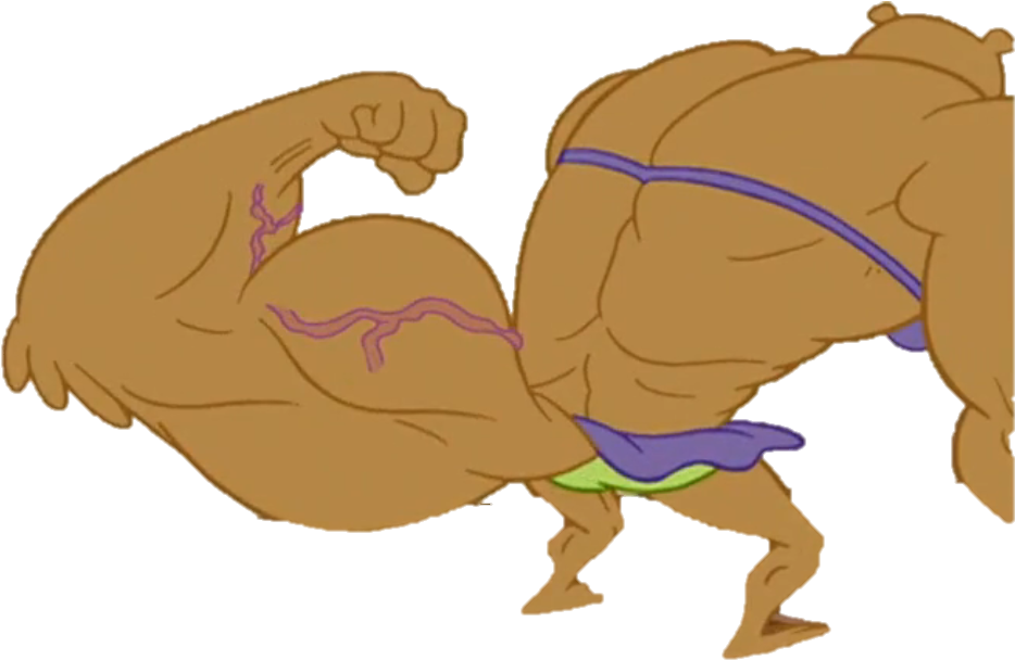 Sandy Transparent 3 - Sandy Cheeks Muscle Tail (1016x682), Png Download.