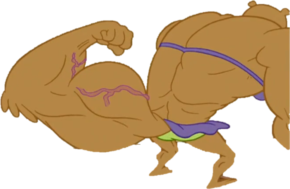 Sandy Transparent 3 - Sandy Cheeks Muscle Tail (1016x682), Png Download