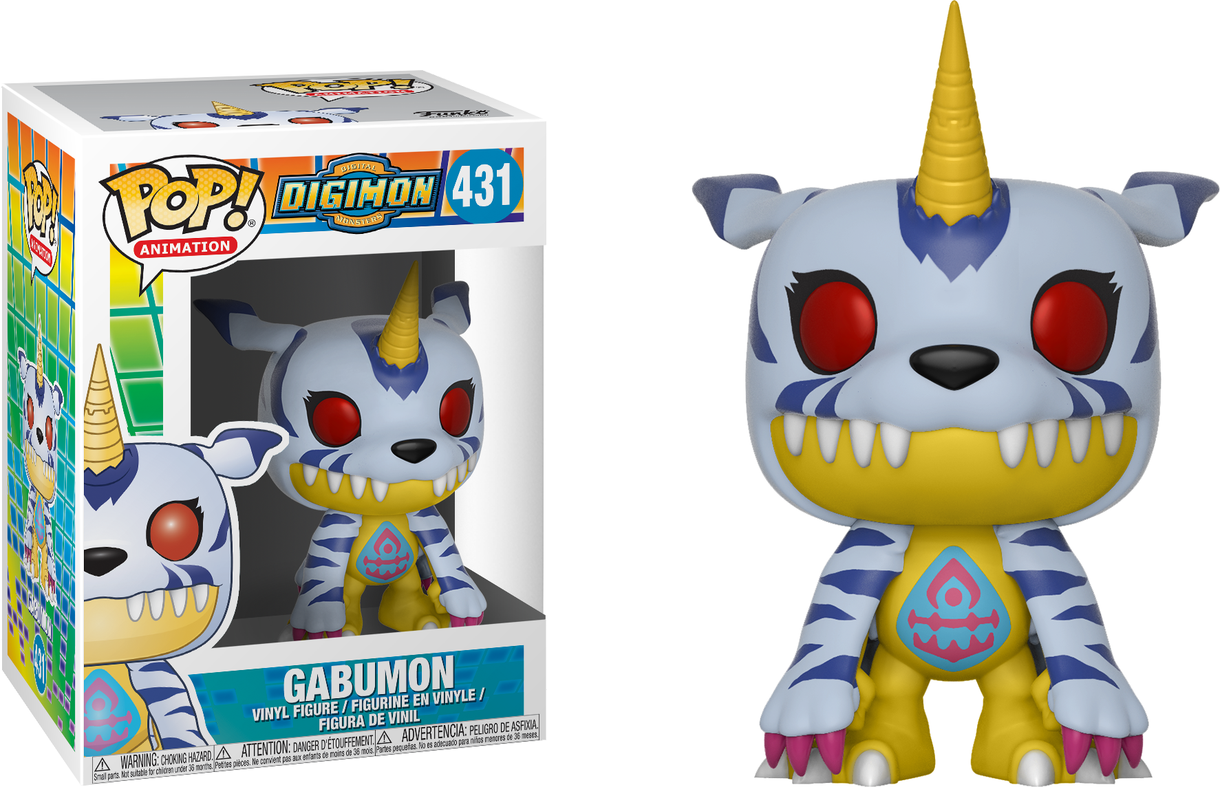 Pop Figure Digimon Gabumon - Funko Pop Digimon Gabumon (1773x1144), Png Download