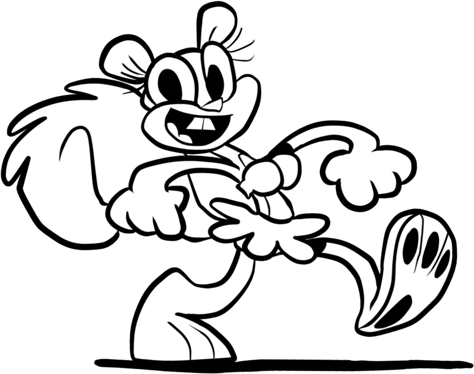 Sandy Cheeks By Joeywaggoner “i'll Be There Faster - Sandy Cheeks Barefoot (1024x859), Png Download