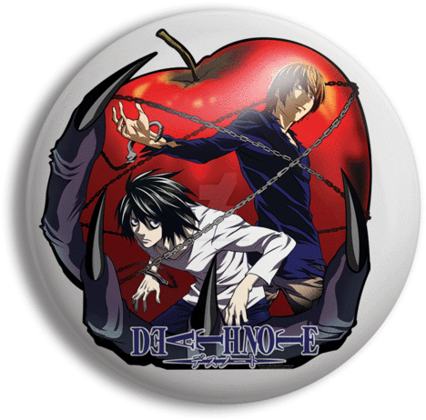 Death Note- L V Kira - Death Note Poster (580x569), Png Download