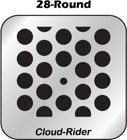 Round Hole Jeep Compass 07grille Insertcloudrider - Arabesque 3ds Max Download (559x600), Png Download