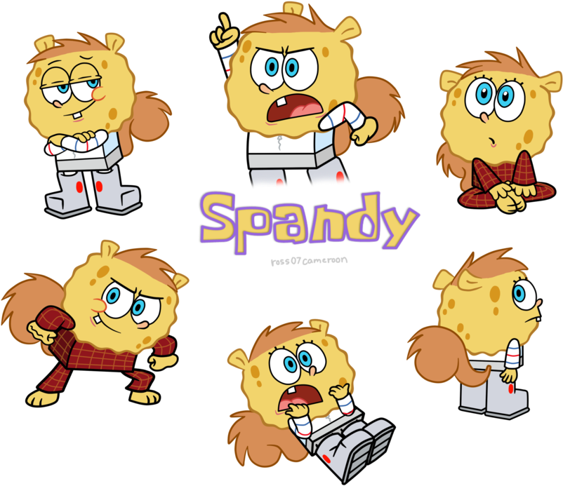 Spongebob And Sandy's Son - Spongebob And Sandy Child (900x751), Png Download