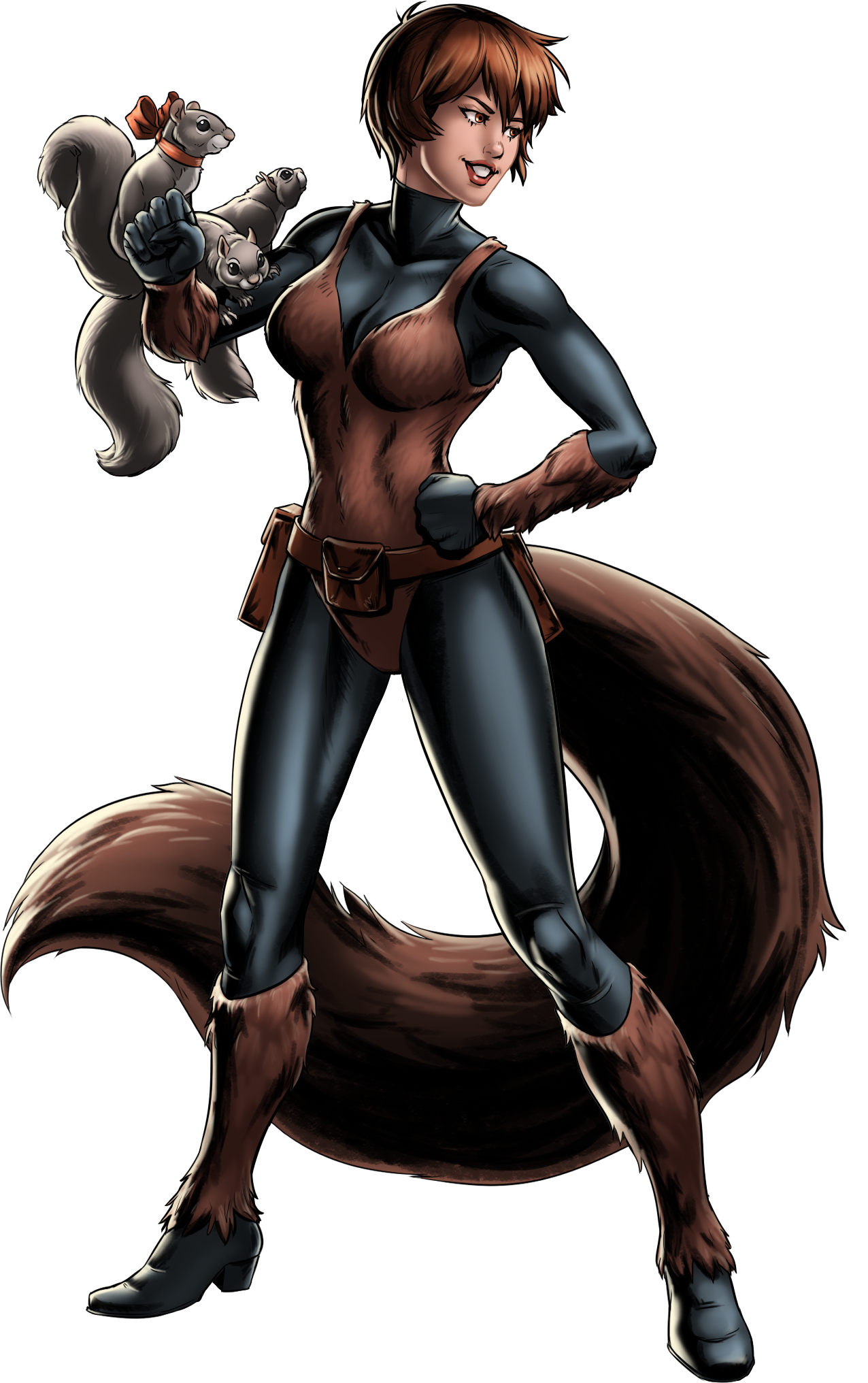 Squirrel Girl - Squirrel Girl Marvel (1276x2032), Png Download