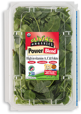 Power Blend - Olivia's Organics Power Greens (500x400), Png Download