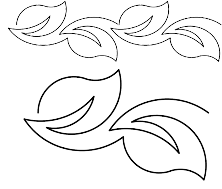 #30684 Spring String Border, 2x - Line Art (752x627), Png Download