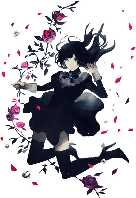 Underwater With Flowers By Ditzydaffy - Цветы Рендеры (600x851), Png Download