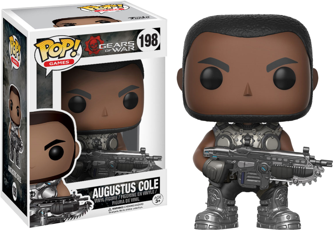 Pop Figure Gears Of War Augustus Cole - Gears Of War Funko Pop (1200x858), Png Download