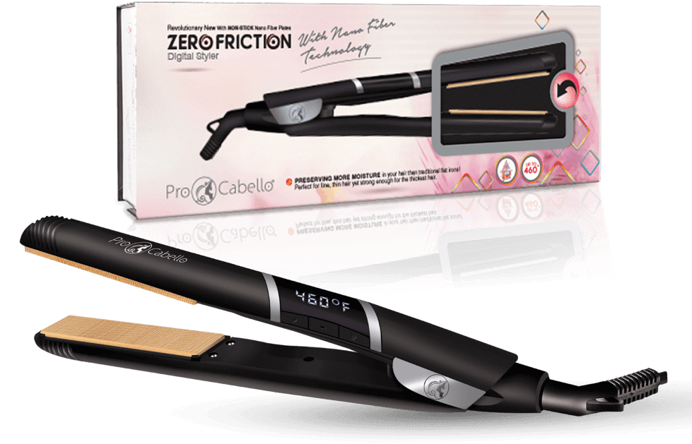 Procabello Zero Friction Digital Styler With Nano-fiber - Procabello Flat Iron - Zero Friction - Digital Styler (1000x1000), Png Download