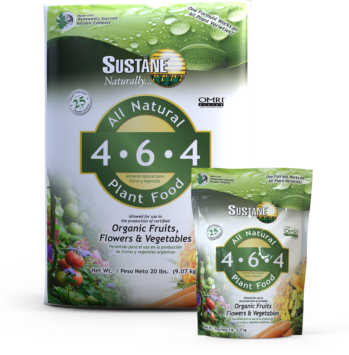 Sustane All Natural Flower And Vegetable Plant Food, (1200x1242), Png Download