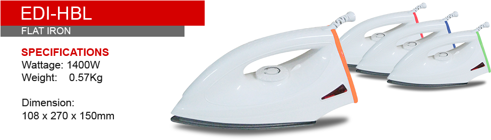 flat iron wattage