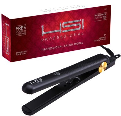 Hsi Professional Glider Ceramic Flat Iron Hair Straightener - Hsi Ceramic Tourmaline Ionic Flat Iron Hair Straightener (480x478), Png Download