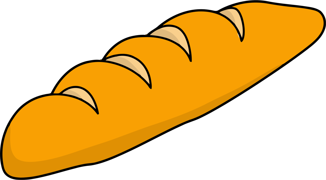 Baguette French Cuisine Loaf Bread Drawing - Baguette Clipart (1359x750), Png Download
