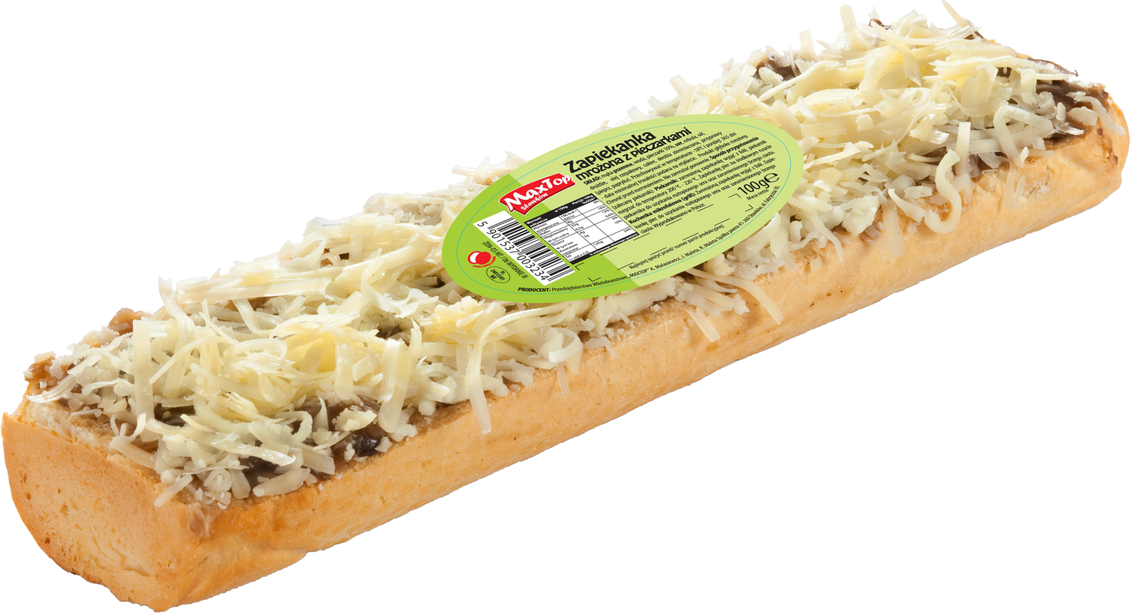 Baguette Snack Champignos 100g - 100g Zapiekanki (1600x869), Png Download