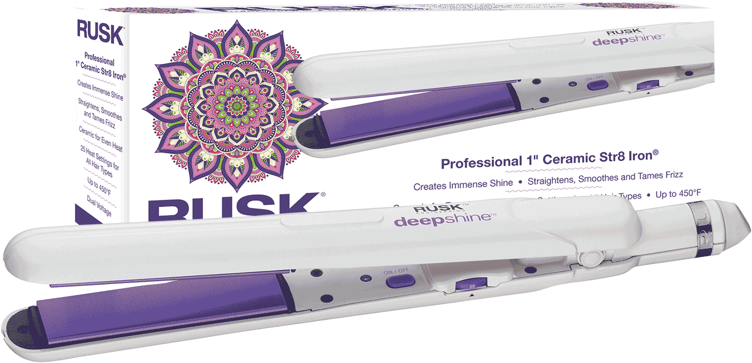 Deepshine Str8 Flat Iron - Rusk Boho - Deepshine Dryer. Rusk Professional Hair (1600x1600), Png Download