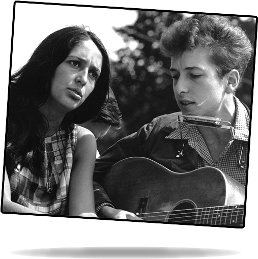 Civil Rights March On Washington, D - Print: Joan Baez And Bob Dylan Singing At The 1963 (600x544), Png Download