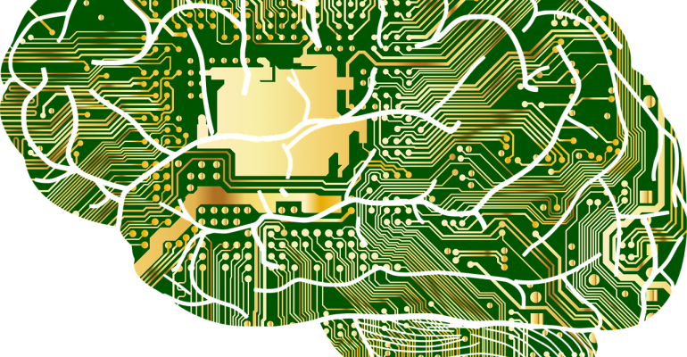 Turning To Machine Learning For Industrial Automation - Green Micro Chip Brain Green Micro Chip Brain Oval (770x400), Png Download