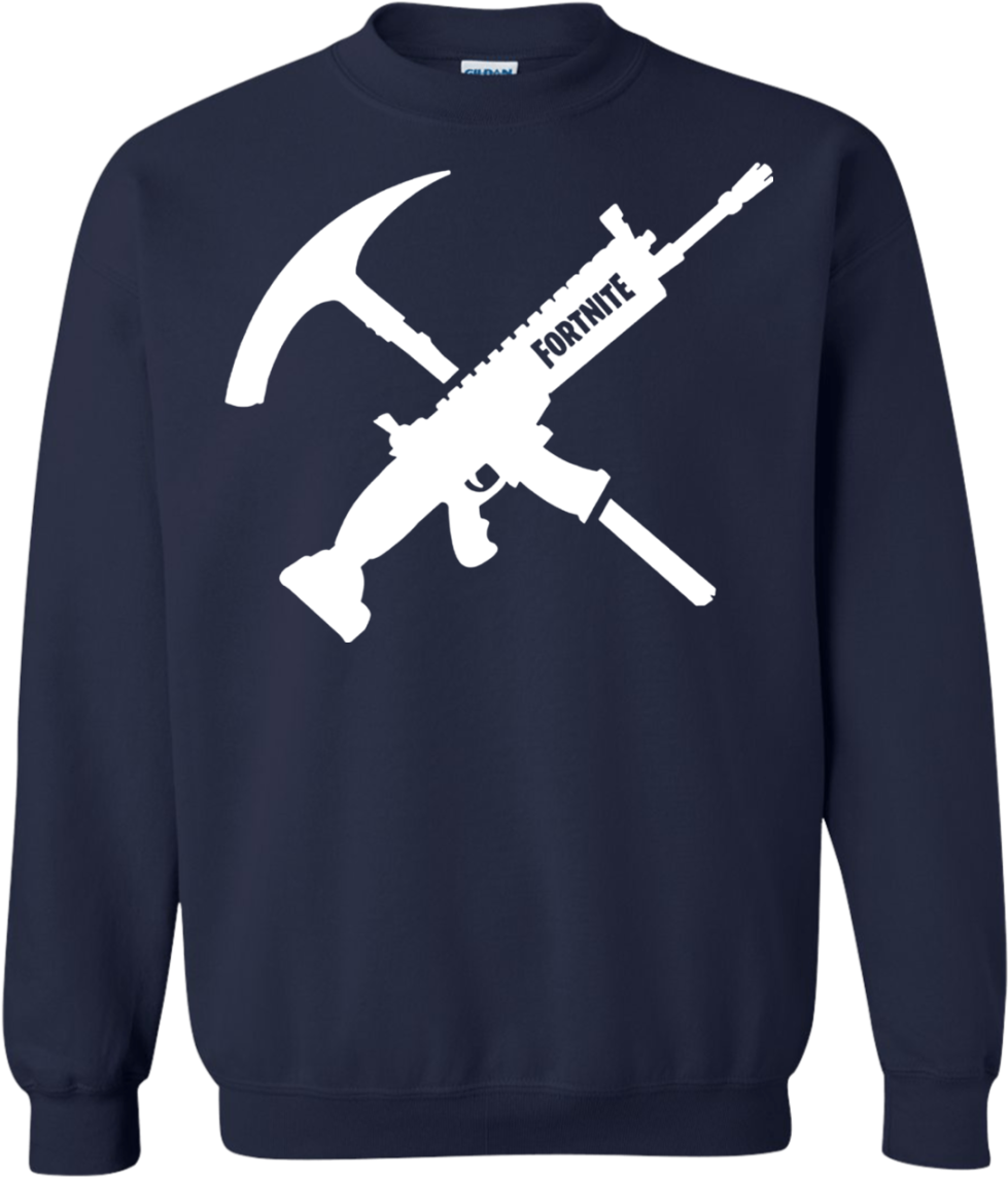 Fortnite Tools Of The Trade T Shirt Hoodie Sweater - Fortnite Scar And Pickaxe (1155x1155), Png Download