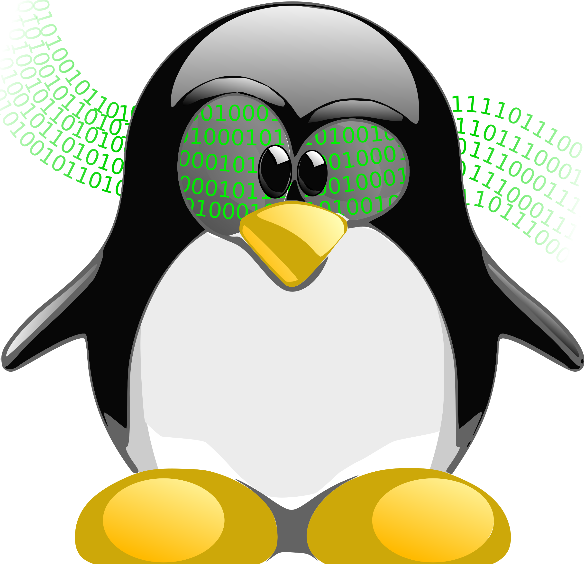 This Free Icons Png Design Of Tux Nerd 2 (2400x2320), Png Download
