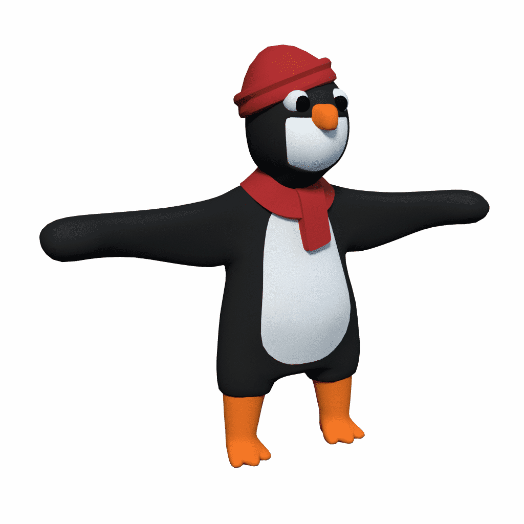 Human Fall Flat Ubuntu Linux Penguin Skin - Human Fall Flat Skins (1024x1024), Png Download