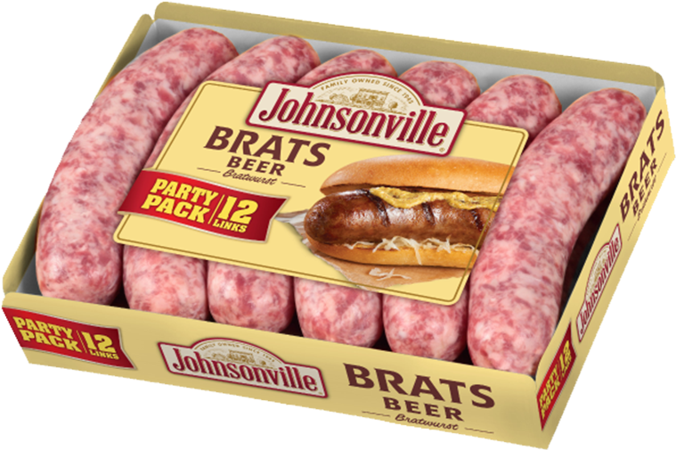 Product Image - Johnsonville Beer Brats (800x576), Png Download