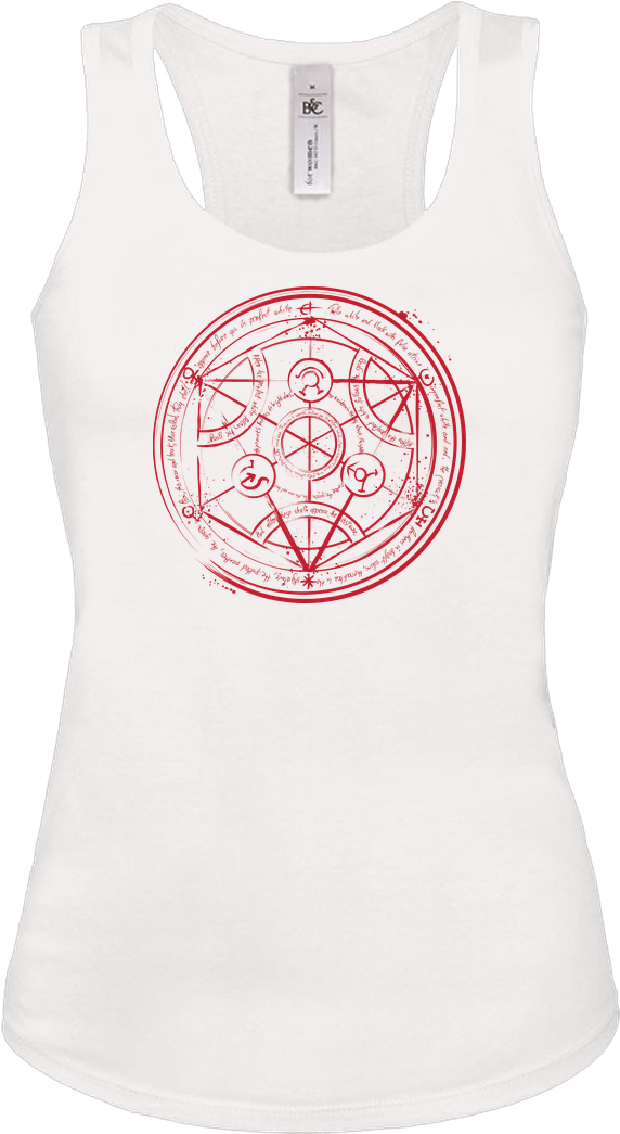 Monekers Transmutation Circle T-shirt Tanktop White - T-shirt (1044x1044), Png Download