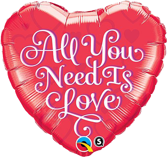 All You Need Is Love Heart Balloons Balloons Balloon - All You Need Is Love Balloon Gift (537x542), Png Download