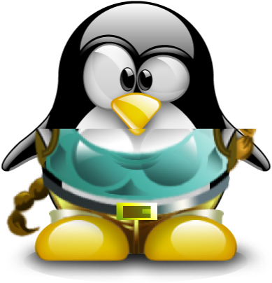 Tux-tearing - Type Webp (392x423), Png Download