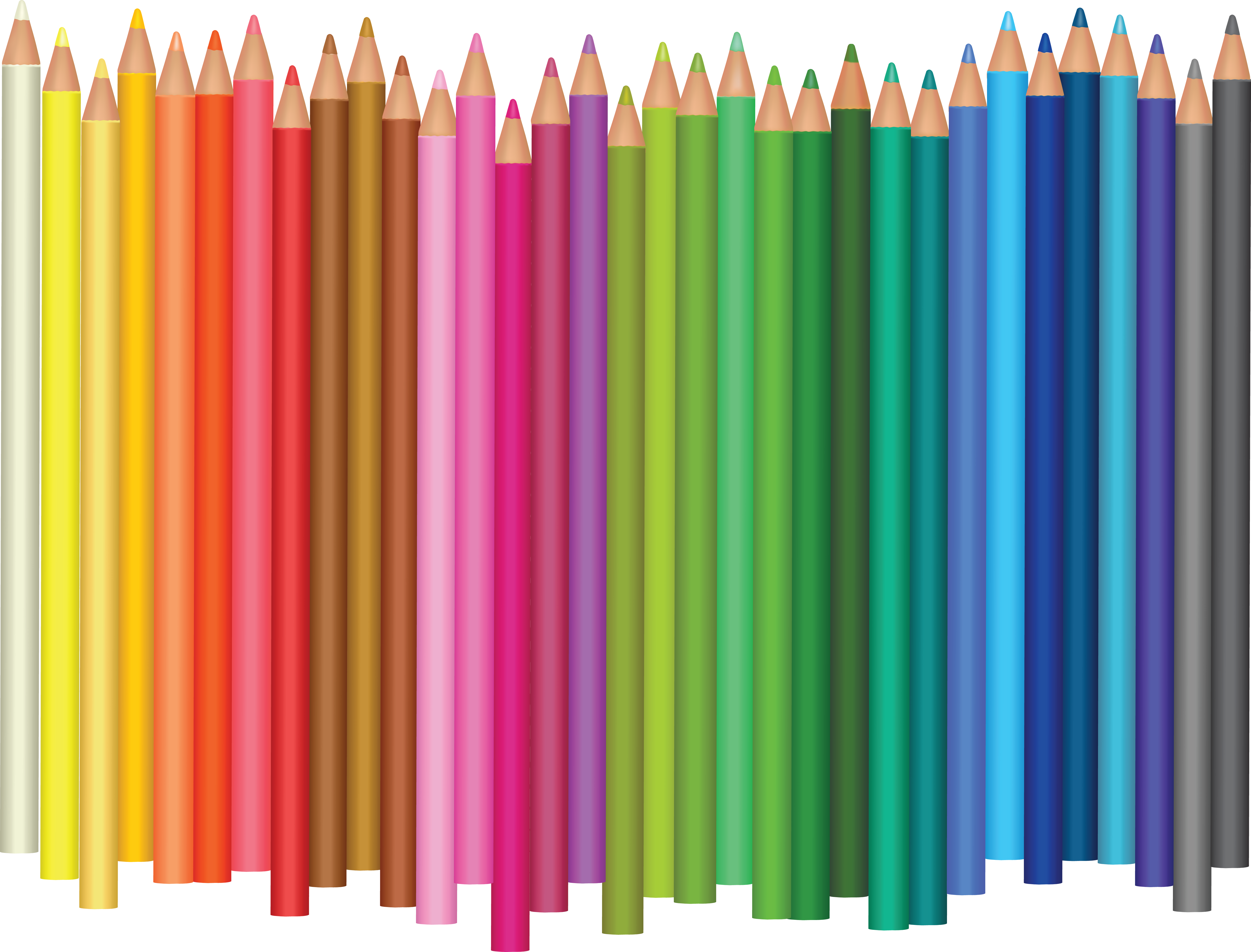 Color Pencil's Png Image - Colored Pencil (5592x4256), Png Download