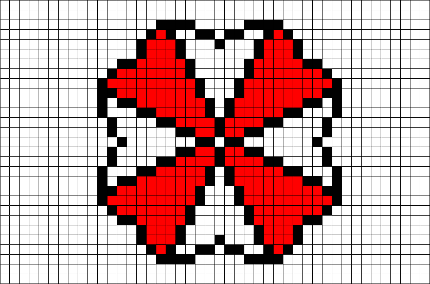 Pixel Art Beads Umbrella (880x581), Png Download