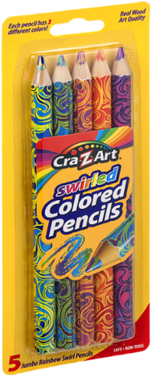 Cra-z-art Coloured Pencils, 12ct (600x600), Png Download