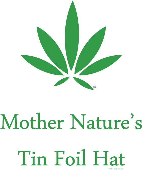 "mother Nature's Tin Foil Hat" - Esrar Yaprak Dövme Modelleri (655x731), Png Download