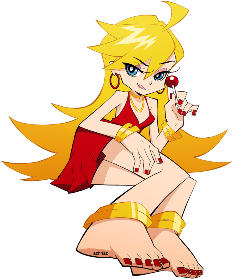 Panty Without Bg By Azhriaz-d37te0h - Panty Y Stocking Feet (821x974), Png Download