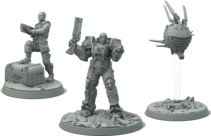 Wasteland Warfare - Fallout Wasteland Warfare Brotherhood Of Steel Core (709x709), Png Download