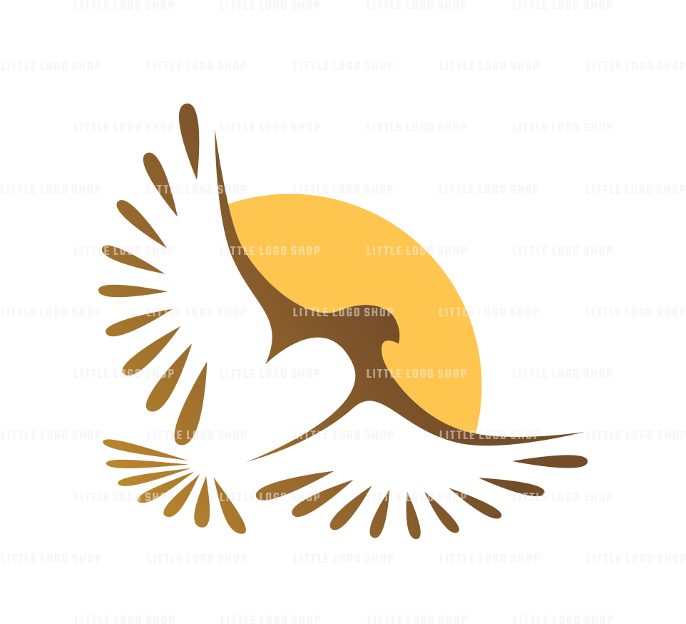 Golden Eagle Art Png (1000x1000), Png Download