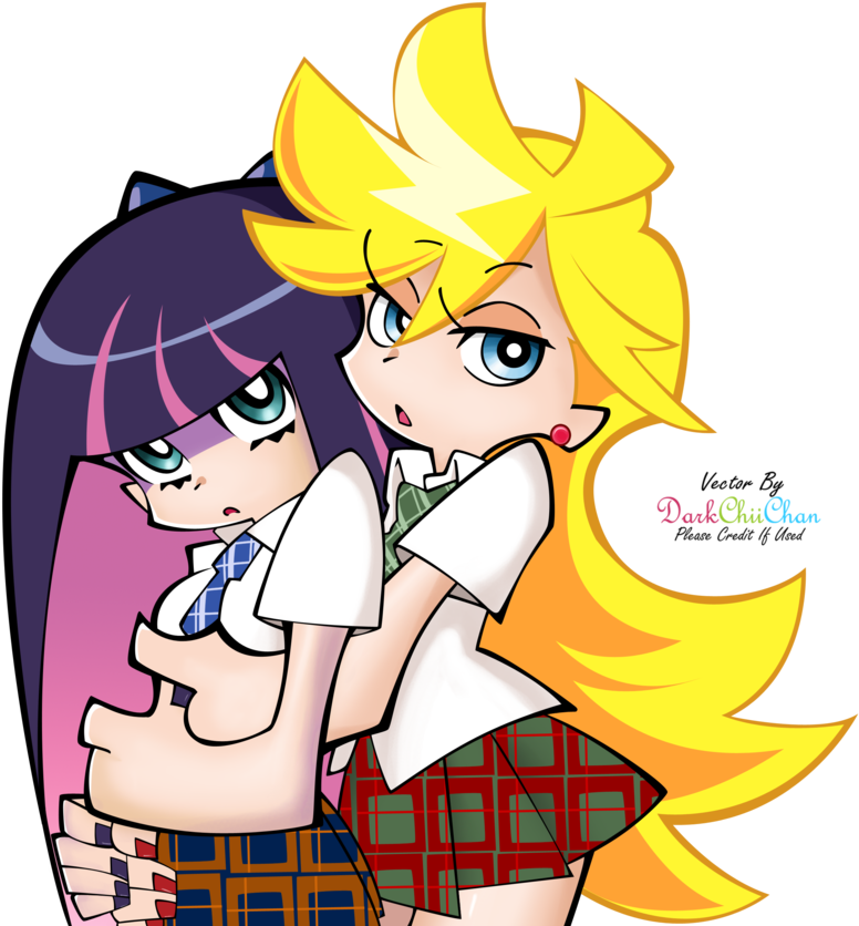 Png - Panty And Stocking Panty X Stocking (800x848), Png Download