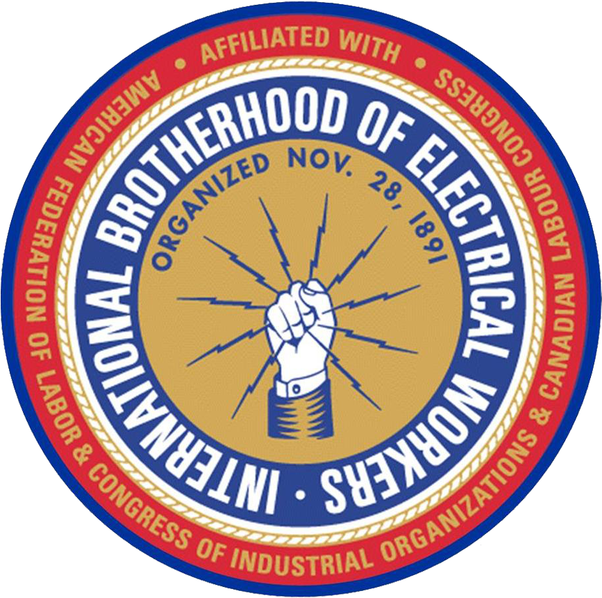 International Brotherhood Of Electrical Workers (909x901), Png Download