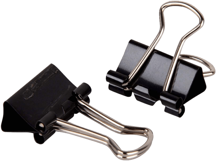 Chrome Binder Clip 15mm (12pc Box Of 12) - Rear-view Mirror (832x832), Png Download