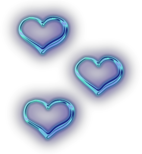 Hearts Heart Neon Tumblr Ftestickers - Neon Hearts Png (504x511), Png Download