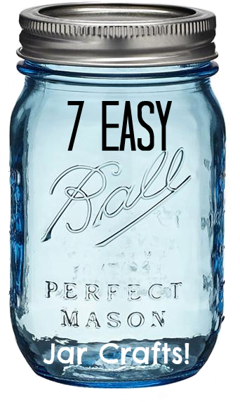 Masonjarcrafts - Blue Mason Jar Drawing (342x573), Png Download