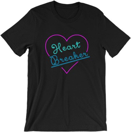 Neon Heart Breaker - Eclipse T Shirts Sc (480x480), Png Download
