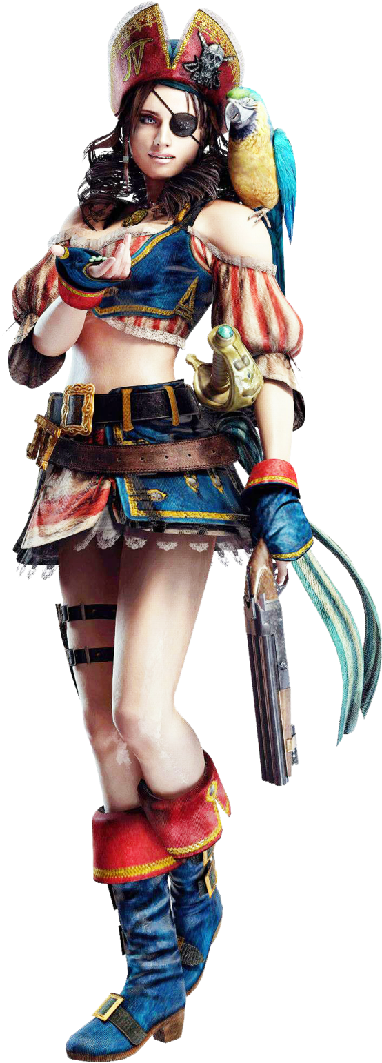 Jill Valentine Pirate Render By Thanhthao90 - Jill Valentine Pirate (1024x1733), Png Download