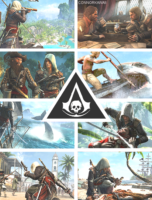 Tumblr - Assassins Creed Iv: Black Flag (500x656), Png Download